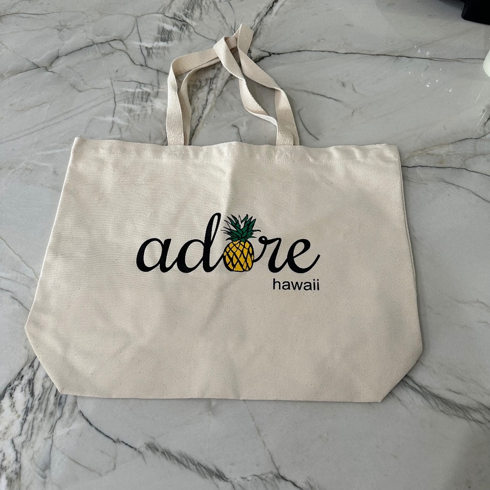 New! Adore Hawaii Canvas Tote Bag
